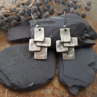 Zamak oorbellen Lila Zamak oorbellen Lila