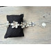 Zamak armband flower